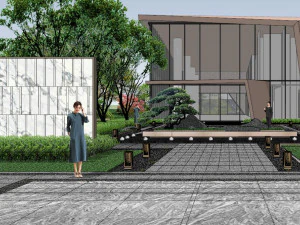 Landscape su model of high-quality demonstration area 3D Model