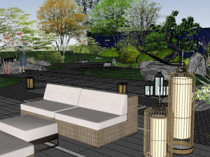 Landscape su model of high-quality demonstration area Modelo 3D
