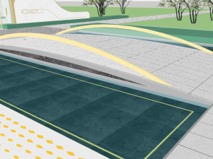 Landscape su Model of Modern Fine Special-shaped demonstration area Modelo 3D