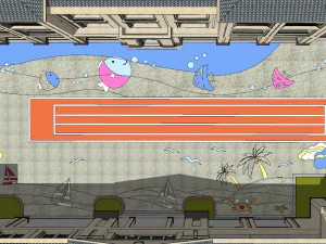 Modern style Kindergarten su Model 3D Model