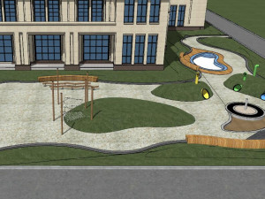 Modern style Kindergarten su Model 3D मॉडल