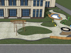 Modern style Kindergarten su Model 3D Model