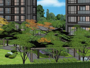 Su model for node design of activity site for the elderly 3D 모델