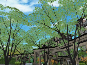 Su model for node design of activity site for the elderly 3D Model
