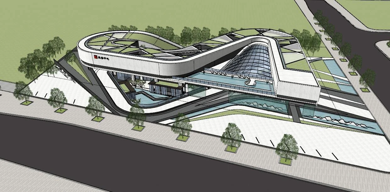 Su Model of demonstration Zone of Water World Center 3D Model .c4d .max .obj .3ds .fbx .stl .blend 