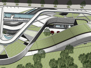 Su Model of demonstration Zone of Water World Center 3D Model