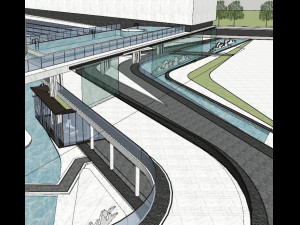 Su Model of demonstration Zone of Water World Center 3D Model