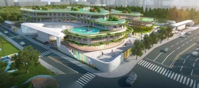 SU Model of International Fashion Kindergarten Building 3D Model .c4d .max .obj .3ds .fbx .stl .blend 