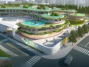 Uluslararası Moda Anaokulu Binasının SU Modeli 3D Model