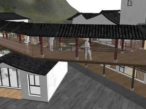 SU model of modern style villa architecture 3D Модель