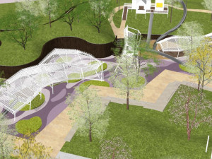 Waterfront country Park Landscape Model su 3D Model