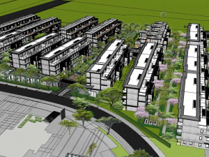 Een voortreffelijk su-model van een Zhonghai-landschapsregio 3D Model