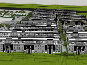 An exquisite su model of a Zhonghai landscape region 3D Model