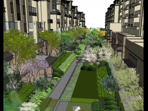 Landscape su Model of Wanda High-grade Atmospheric House 3Dモデル
