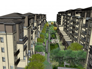 Landscape su Model of Wanda High-grade Atmospheric House 3Dモデル