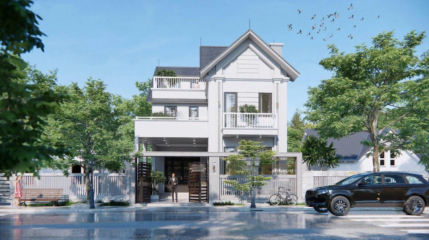Single family villas 3D Model .c4d .max .obj .3ds .fbx .stl .blend