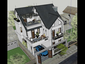 Single family villas 3D Модель