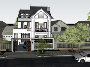 Single family villas 3D Модель
