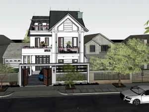 Single family villas 3D Model