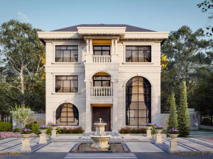 Vila keluarga tunggal SU Model 3D