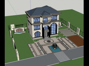 Single-family villa SU 3D मॉडल