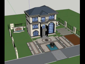 Single-family villa SU 3D Model