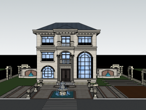 Single-family villa SU 3D मॉडल