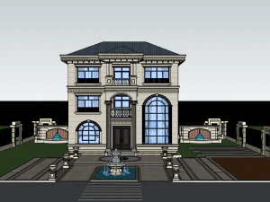 Single-family villa SU 3D Model