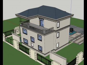 Single-family villa SU 3D मॉडल