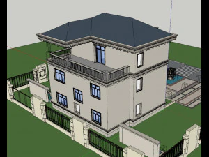 Single-family villa SU 3D Model