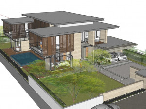 SU model of a single-family villa Model 3D
