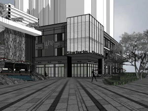 Su model of light and extravagant housing in mountain area 3D Model