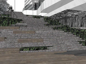 Su model of light and extravagant housing in mountain area 3D Model