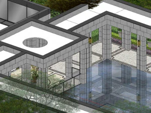 Su model of modern boutique demonstration area 3D Model