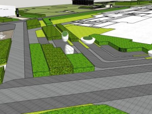 Su Model of Modern Courtyard Design area 3Dモデル
