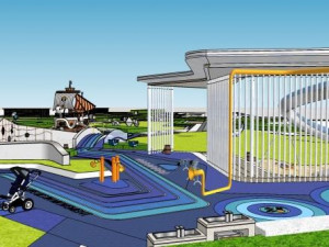 Su Model of Modern Courtyard Design area 3Dモデル