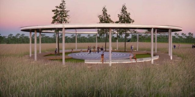 SU model of paddy field central landscape Model 3D .c4d .max .obj .3ds .fbx .stl .blend 