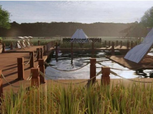 Rice field farm landscape SU Daoxiang recreation fishing 3D Model