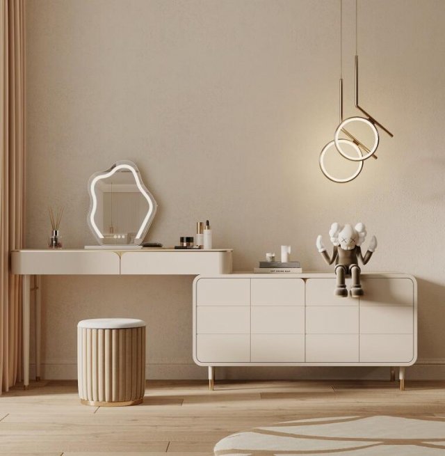 SU Model Design of Indoor Modern single dresser 3D Модель .c4d .max .obj .3ds .fbx .stl .blend 