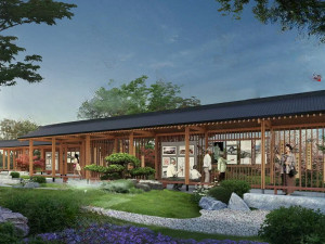 Su Model of Chinese wooden Corridor frame 3D Model