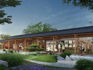 Su Modello di cornice cinese per corridoio in legno Modello 3D