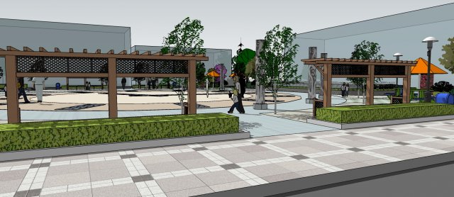 SU Model of clock Leisure Square 3D Model .c4d .max .obj .3ds .fbx .stl .blend 