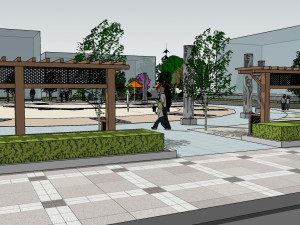 SU Model of clock Leisure Square 3D Model