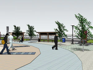 SU Model of clock Leisure Square 3D Model