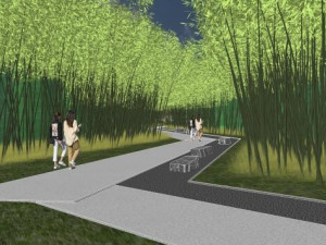 Su model of modern demonstration area 3D Model