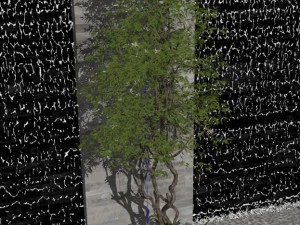 Su model of small-scale waterscape wall 3D Model