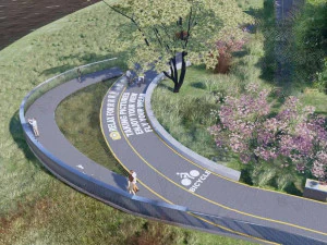 滨水步道景观苏模型 3D 模型