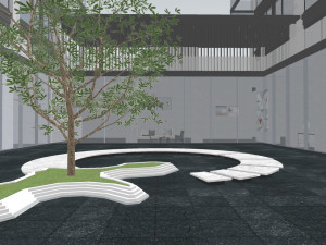 Sunken courtyard view 3Dモデル