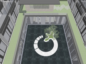 Sunken courtyard view 3Dモデル