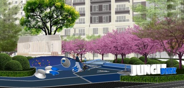 Modern boutique residential landscape su 3D 모델 .c4d .max .obj .3ds .fbx .stl .blend 